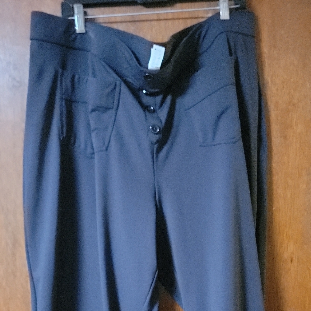 HALARA Black Straight Leg Pants Professional Elegance - Picture 4 of 7